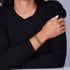 Heiliges Geom | Mattbronze Hämatit | Rotguss | Oktaeder Armband
